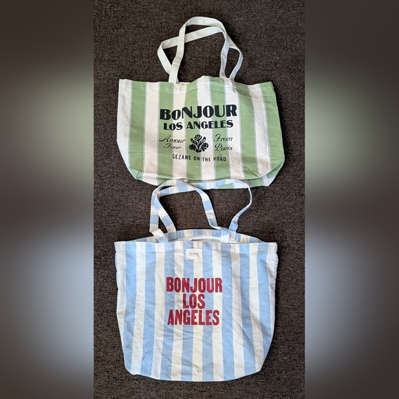 Sezane • Bonjour Los AngelesLot of 2 Tote Bags